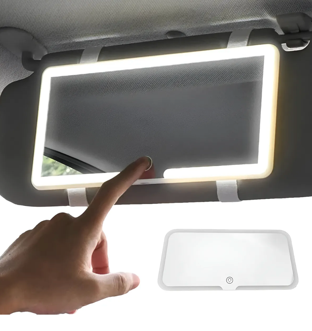 VoraMirror® - Espejo con 3 tonos de luz led para carro