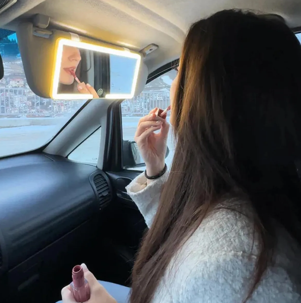 VoraMirror® - Espejo con 3 tonos de luz led para carro