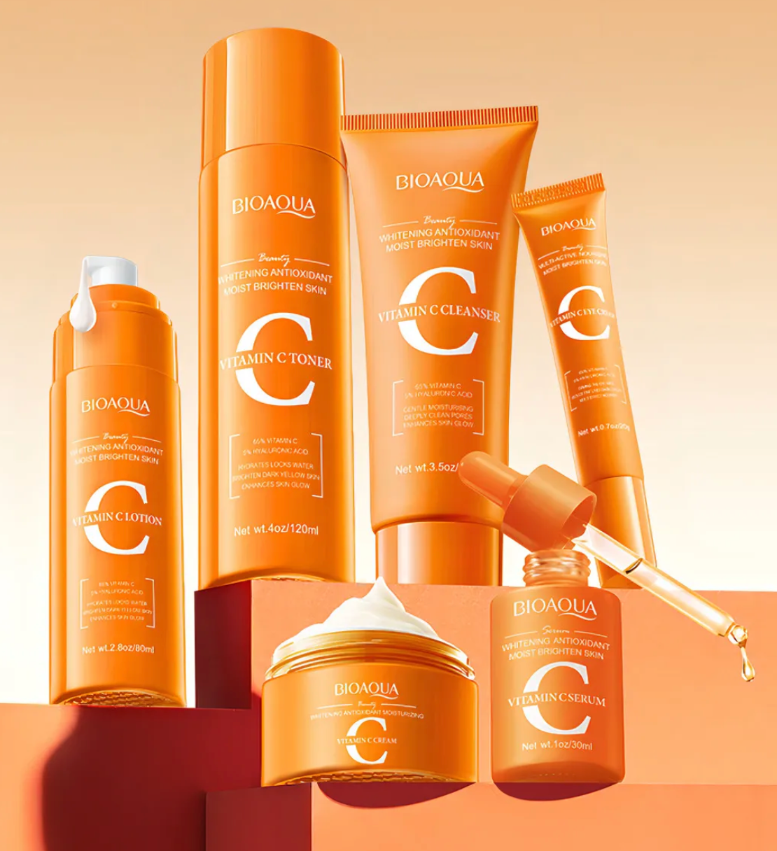 Bioaqua® - Kit de Skin Care de Vitamina C tonificante